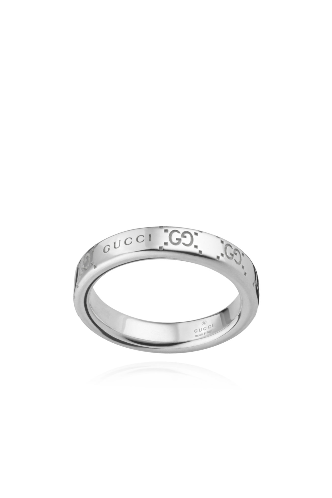 Gucci silver band ring discount